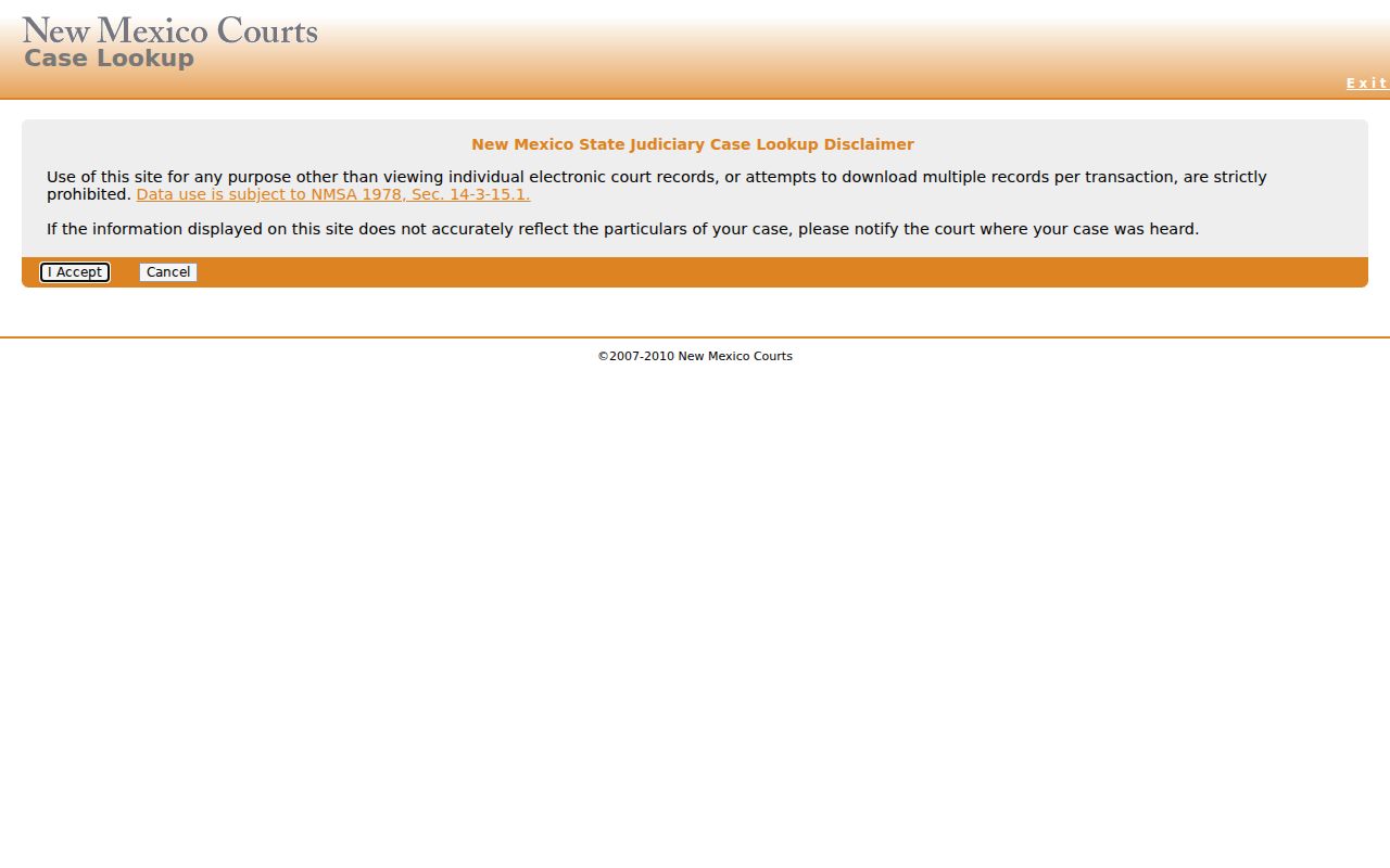 Roosevelt County criminal court case search form