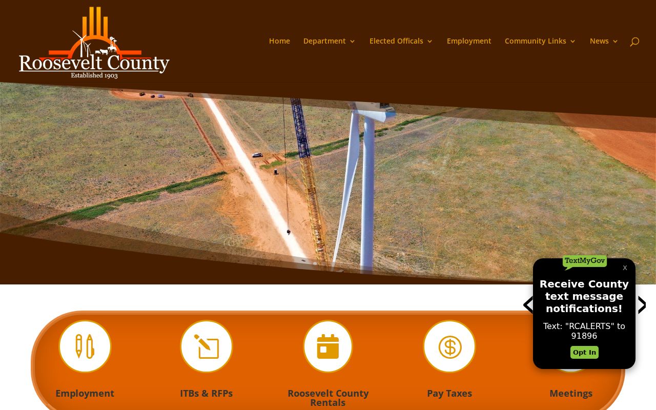 Roosevelt County government directory for criminal record offices