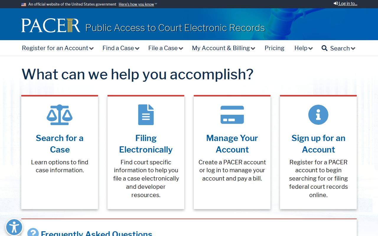 PACER federal court record access for Roosevelt County matters